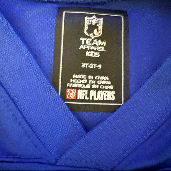 NFL Team Kids NY Giants Blue and White Jersey #87 Sterling Shepard 3T - Picture 4 of 5